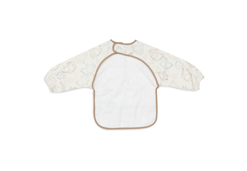 Jollein Bib Waterproof with Sleeves Elephant Tales - Image 2
